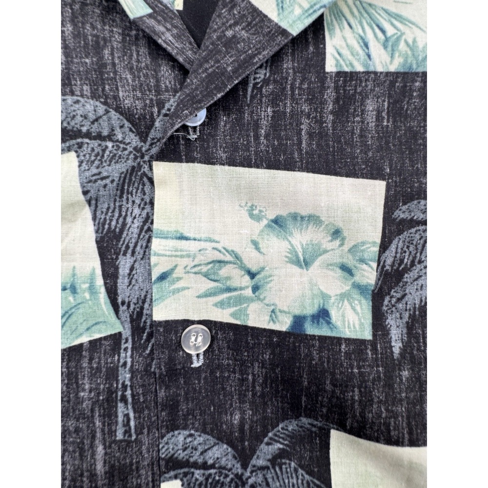 Nui Nalu Hawaiian Shirt Mens 4XL Floral Palm Trees Camp Vintage USA Aloha - Picture 3 of 14